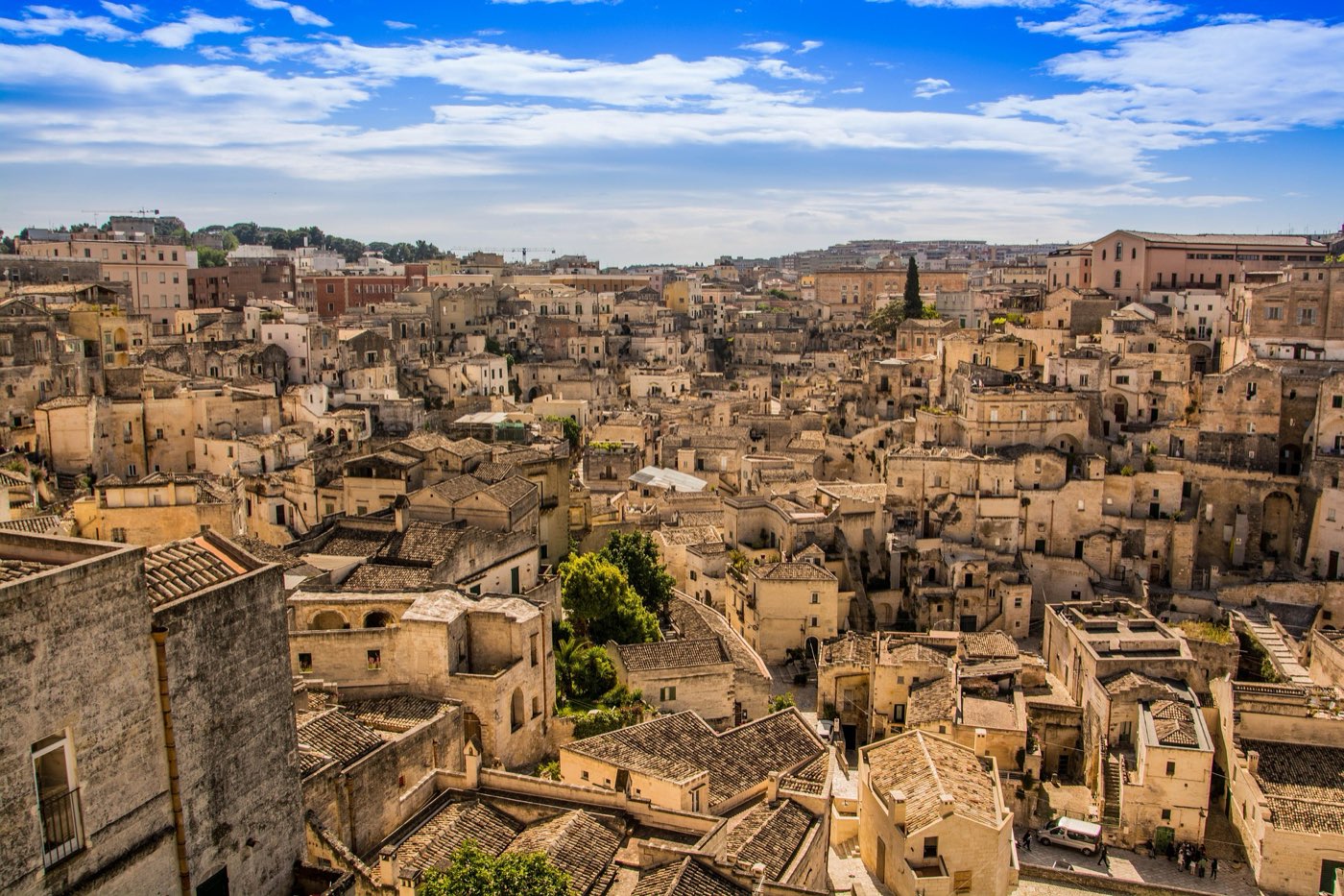 The ancient Sassi cave-dwellings of Matera