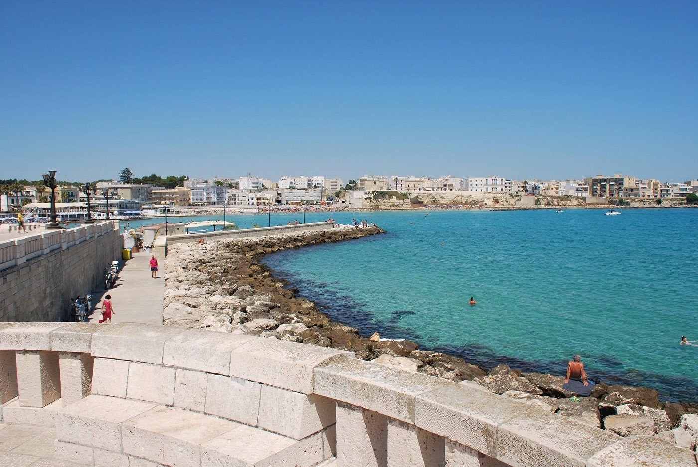 The seafront old town of Otranto in the Salento